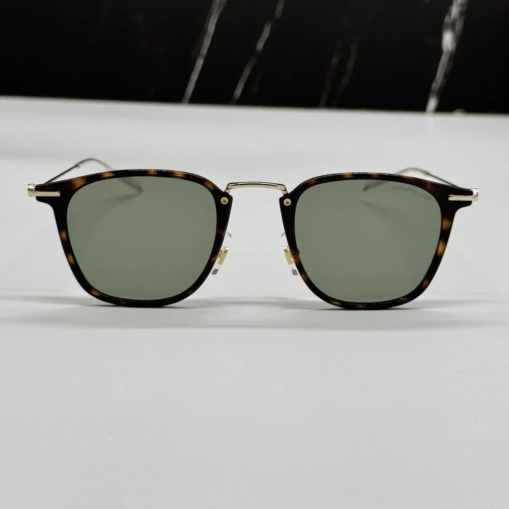 NEW MONTBLANC SUNGLASSES MEN HAVANA GOLD EYEWEAR MONTBLANC MB0295S 002